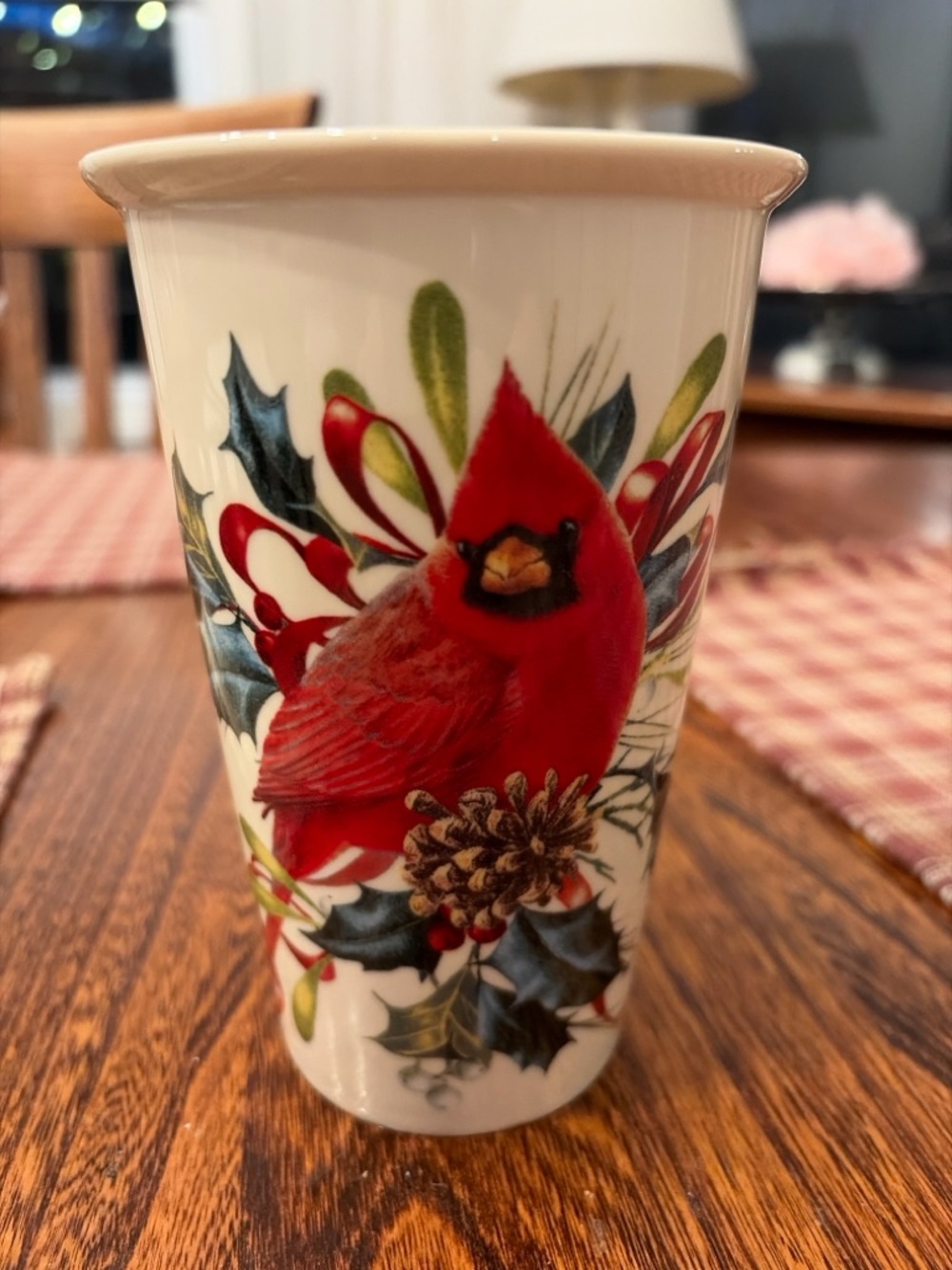 Lenox Winter Greetings Cardinal Vase – Catherine McClung Holiday Porcelain